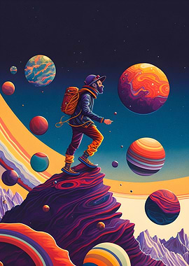 hiking in space