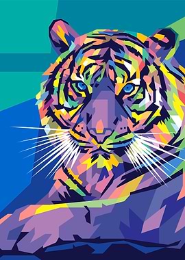 Tiger Pop Art