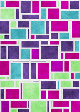 Groovy Colorful Mondrian