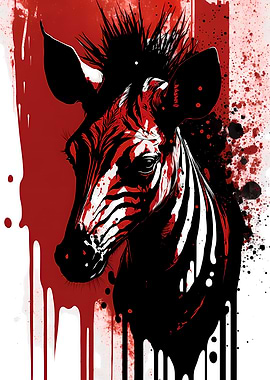 Okapi Ink Painting