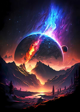 Birth Of Stars Landscape