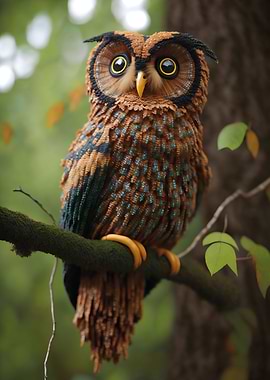 Colorful owl