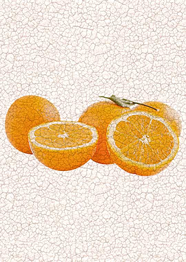 orange oil painting
