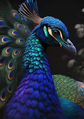 Magnificent peacock