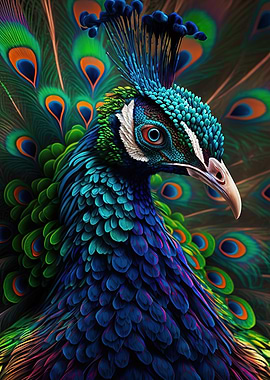 Magnificent peacock