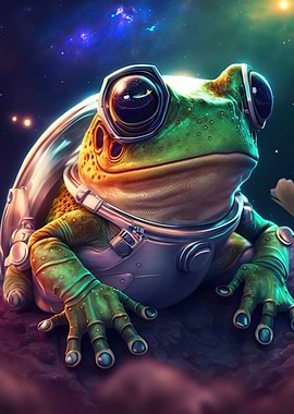 frog space astronaut