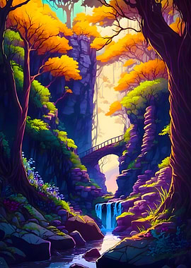 Magical Jungle Forest Art