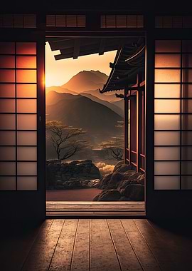 Serene Mountaintop Dojo