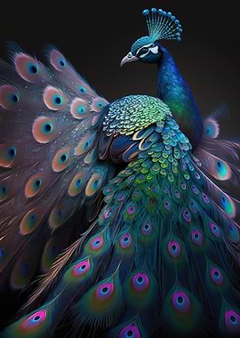 Magnificent peacock