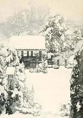 Ukiyo e Snow At Nakazato