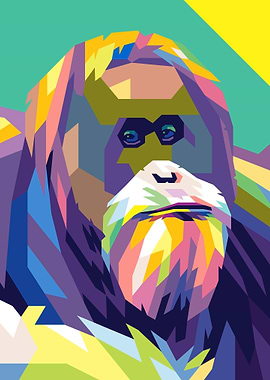Sumatra Monkey Pop Art