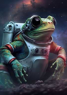 frog space astronaut