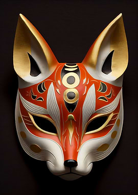Cunning Fox Kitsune Mask