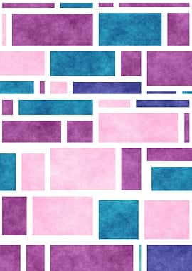 Boho Jewel Tone Mondrian