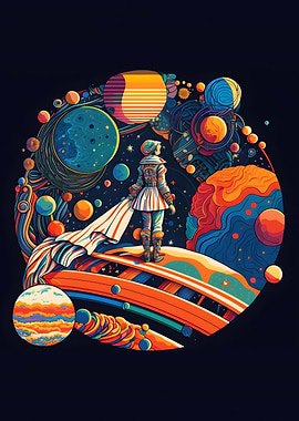 astronaut colorful 2