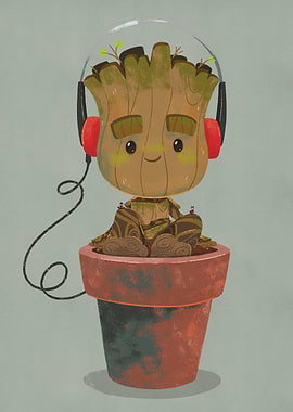 Groot loves music