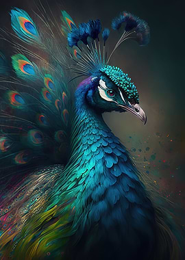 Magnificent peacock