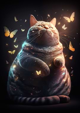 Fat Cat Butterfly Fantasy