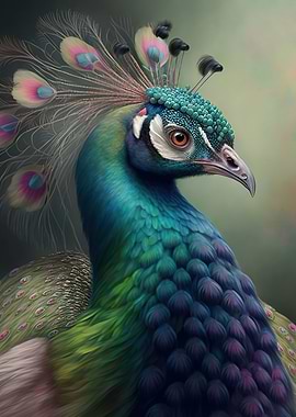 Magnificent peacock