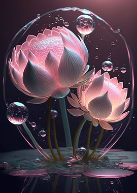 pink lotus flowers