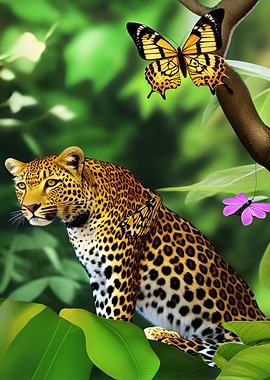 Leopard Animal Butterfly