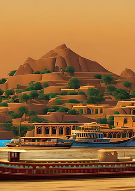 Egypt River Cruise at Dusk