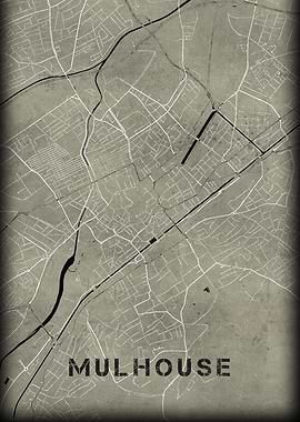 Mulhouse old western map