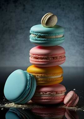 Macarons Baking Bakery