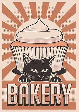 Cupcake Bakery and cat
