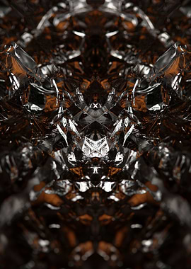 Aluminum foliage close up