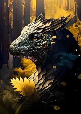 Fantasy Creature in Woods