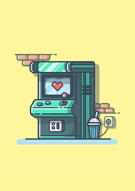 Arcade Machine With Soda