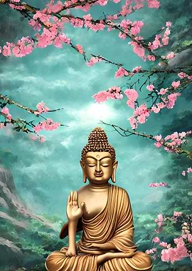 Buddha Woman Cherry Tree