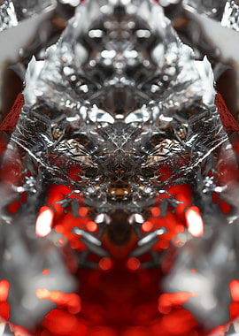 Aluminum foliage close up