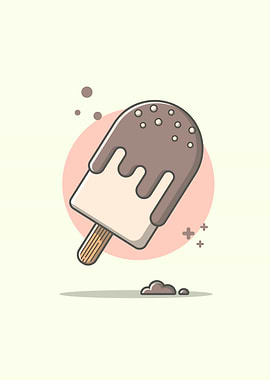 Ice Cream Melting Cartoon