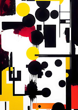 Abstract Bauhaus Painting