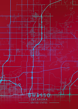 Owasso Oklahoma City Map