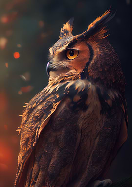 Mystic Owl Gaze