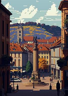 Besancon pixel art