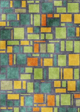 Colorful Groovy Mondrian