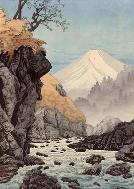 Ukiyo e FOOT of ASHITAKA