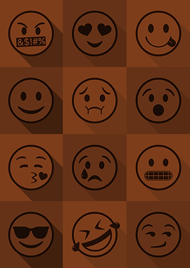 Emoji Expressions Orange