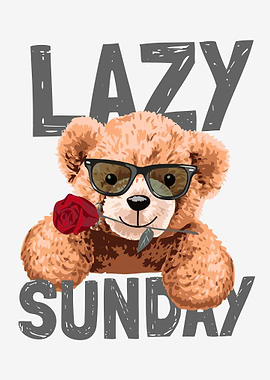 Bear toy in sunglasses