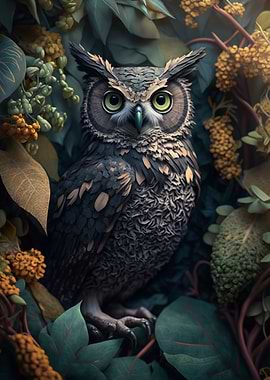 Owl in the jungle 1