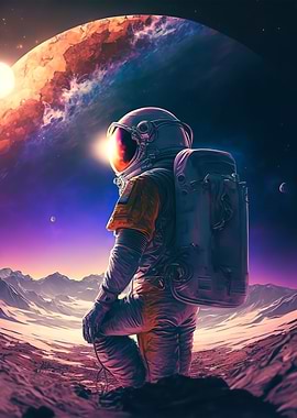 astronaut in space