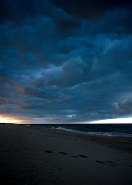 Blue Rain Clouds Over NJ