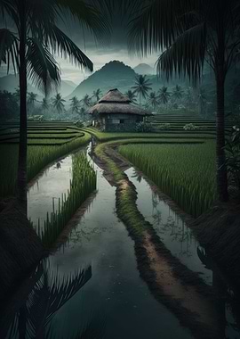 Vietnamese Rice Field