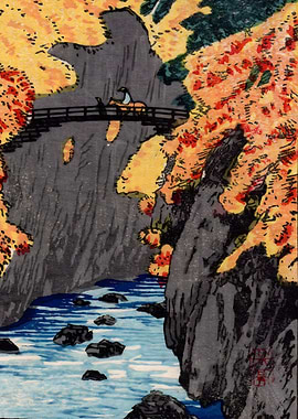 Ukiyo e Monkey Bridge