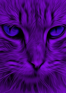 purple cat