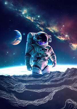 astronaut in space